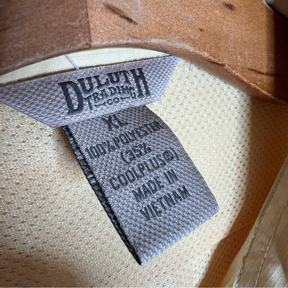 Duluth Trading Mens Yellow Snap Button Vented Long Sleeve Shirt Size XL - Picture 3 of 5